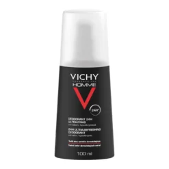 Vichy Homme Deodorante 24h Spray Ultra-fresco Testato Dermatologicamente 4 confezioni da 100ml