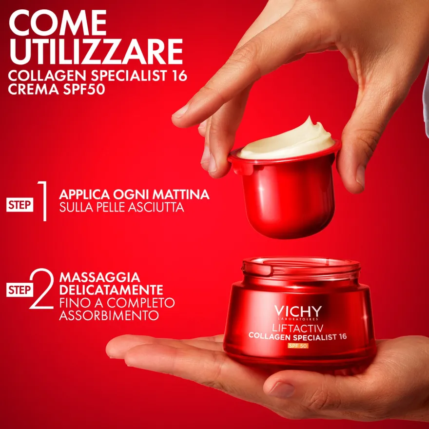 Vichy Liftactiv Collagen Specialist 16 Ricarica Crema Viso Anti-età Spf50 50ml