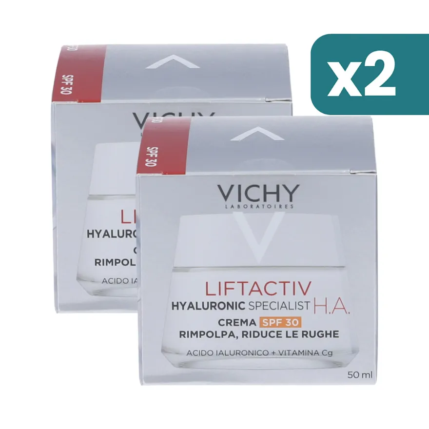Vichy Liftactiv H.a. Bipacco Crema Rassodante Anti-rughe Con Spf30 2x50ml