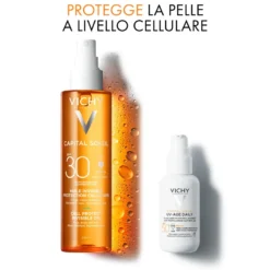 Vichy Olio Invisibile Cell Protect Spf30 Protezione Solare 200ml