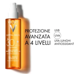 Vichy Olio Invisibile Cell Protect Spf30 Protezione Solare 200ml