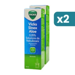 Vicks Sinex Aloe spray nasale decongestionante bipacco 2x15ml