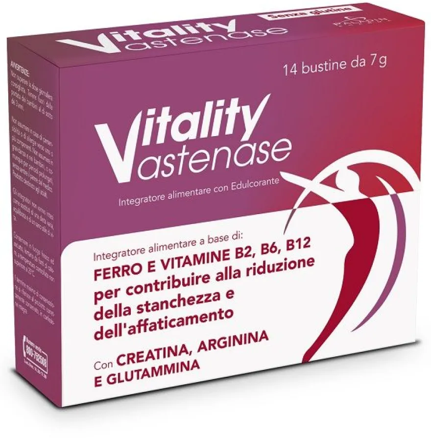 Vitality Astenase Integratore Ferro E Vitamine 14 Bustine