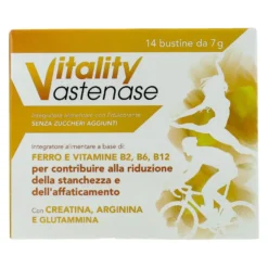 Vitality Astenase Integratore Ferro E Vitamine B 14 Bustine