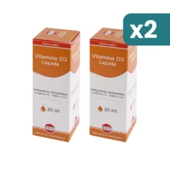 Vitamina D3 Liquida 10000ui/ml Integratore Salute Ossa 2 confezioni da 20ml