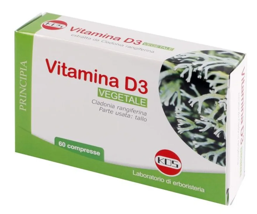 Vitamina D3 Vegetale Integratore Salute Ossa 60 Compresse
