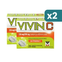 Vivin C 330mg + 200mg febbre e influenza 2x20 compresse effervescenti