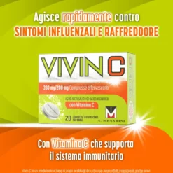 Vivin C 330mg + 200mg febbre e influenza 2x20 compresse effervescenti