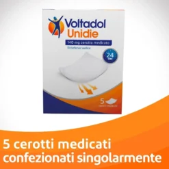 Voltadol Unidie Antifiammatorio Fino 24ore Diclofenac Dolori Muscolari Articolari 5 Cerotti Medicati