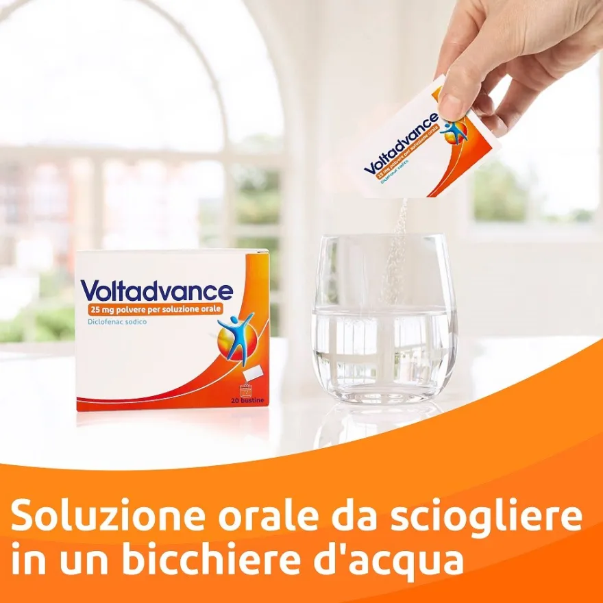 Voltadvance Antinfiammatorio Diclofenac Dolori Articolari Dolore Cervicale Mal Di Schiena 20 Bustine