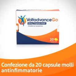 VoltadvanceGo sollievo rapido mal di schiena bipacco 2x20 capsule molli