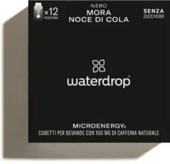 Waterdrop Microenergy Nero Mora Noce Di Cola Guaranà 12 Cubetti