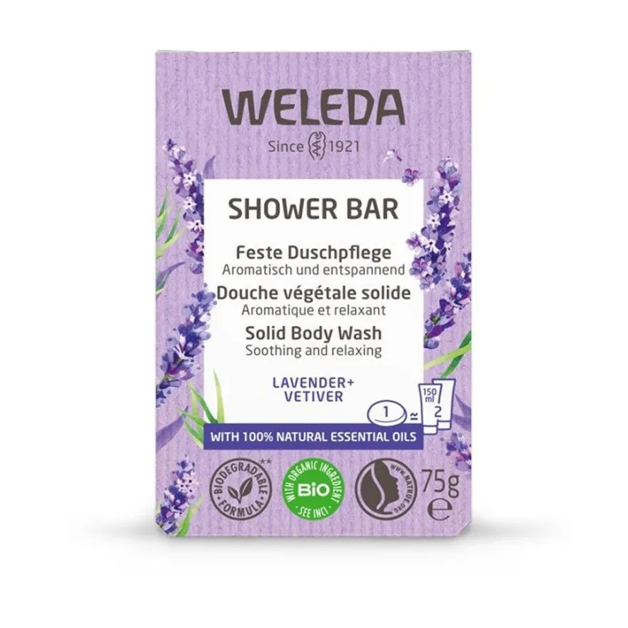 Weleda Bagno Doccia Solido Lavanda + Vetiver 75g