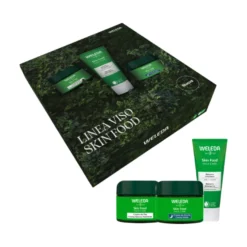 Weleda Cacouvette Skin Food Detergente 75ml + Crema Viso Idratante Giorno E Notte 2x40ml