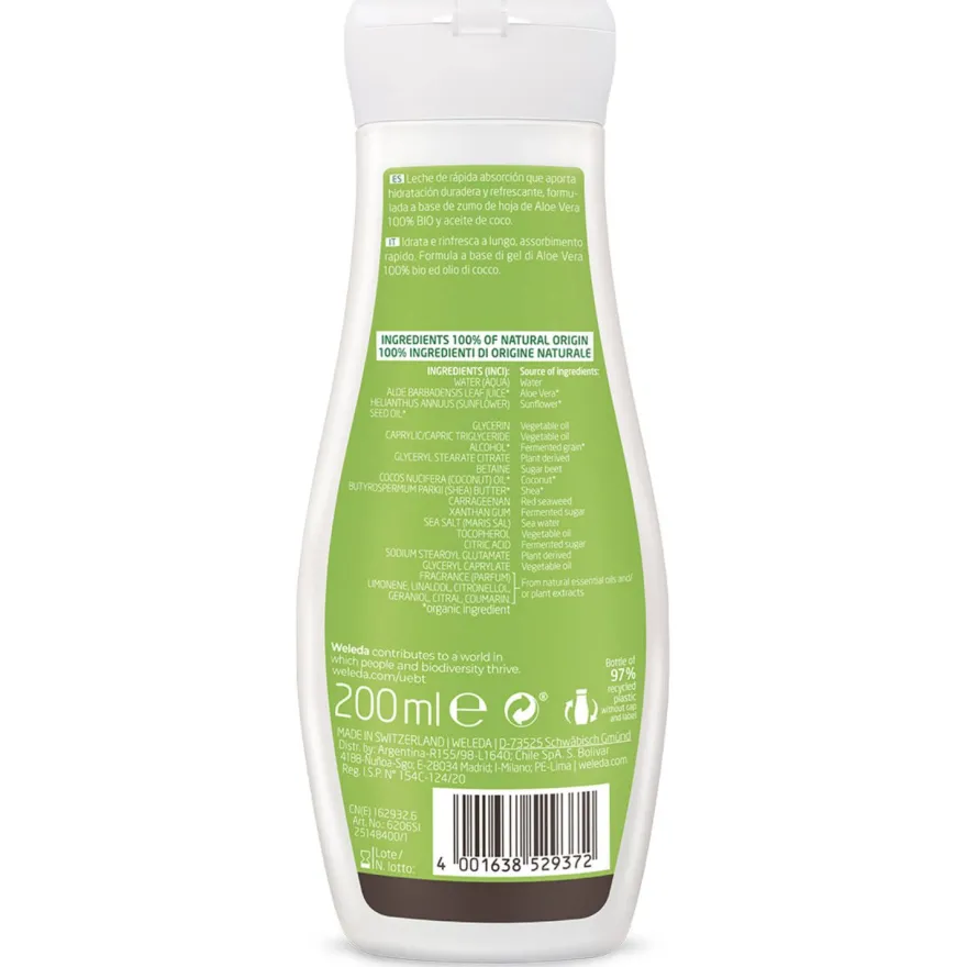 Weleda Crema Fluida Idratante 24h Limone 200ml