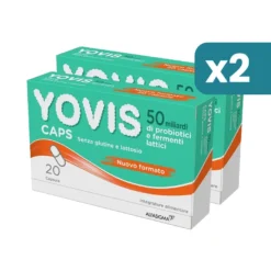 Yovis Caps probiotici e fermenti lattici bipacco 2x20 capsule