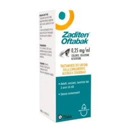Zaditen Oftabak 0,25 Mg/ml Collirio Antiallergico 5ml