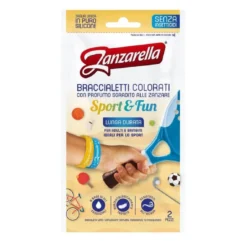 Zanzarella Sport & Fun Braccialetti Colorati Antizanzare 2 Pezzi