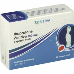 Zentiva Ibuprofene 400mg 20 Capsule Molli
