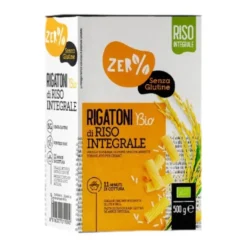 Zer% Glutine Rigatoni Di Riso Integrale Senza Glutine 500g