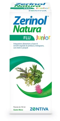 Zerinol Natura Flu Junior Integratore Difese Immunitarie Sciroppo 150ml
