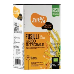 Zero% Fusilli Bio Riso Integrale Senza Glutine 500g
