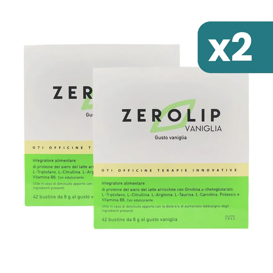 Zerolip integratore proteine controllo peso bipacco 2x42 bustine