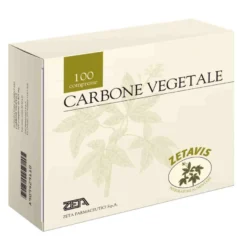 Zetavis Carbone Vegetale Integratore Gas Intestinali 100 Compresse