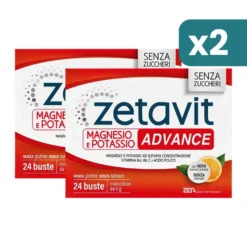 Zetavit Integratore Magnesio E Potassio Advance 2 confezioni da 24 Bustine