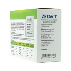 Zetavit Magnesio E Potassio Senza Zucchero 24 Bustine