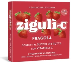 Ziguli C Fragola Integratore Vitamina C 40 Palline