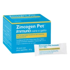 Zincogen Pet Immuno Mangime Complementare Sistema Immunitario Cane E Gatto 30 Stick