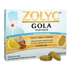 Zolyc Gola Miele E Limone Senza Zuccheri 36 Pastiglie