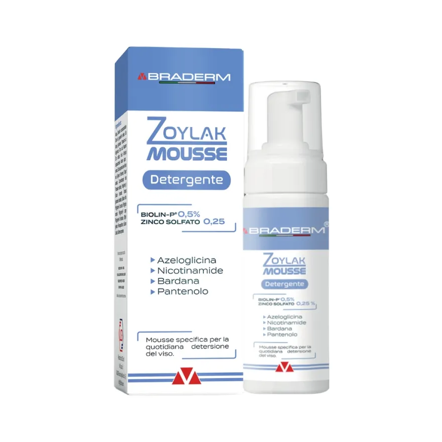 Zoylak Mousse Detergente Viso Acne 100ml