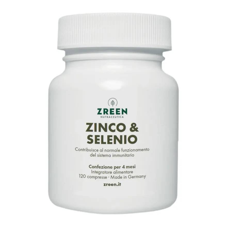 Zreen Compressa Zinco E Selenio Sistema Immunitario 120 Compresse