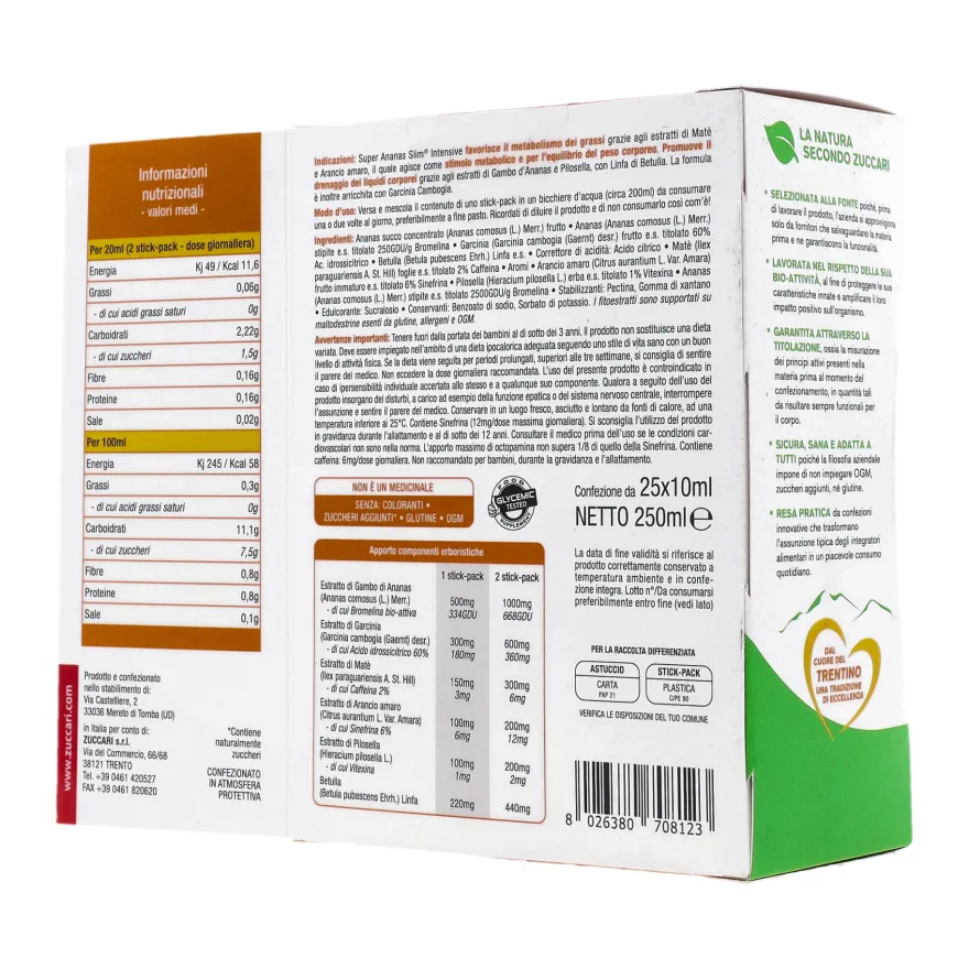 Zuccari Super Ananas Slim Intensive 250ml