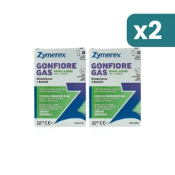 Zymerex Gas Doppia Azione Con S+e Complex Trattamento Gas Intestinali 2 confezioni da 20 Bustine Monodose