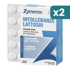 Zymerex Intolleranze Integratore Digestione Lattosio 2 confezioni da 20 Compresse