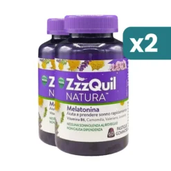Zzzquil Natura melatonina per sonno e insonnia 2x60 pastiglie gommose